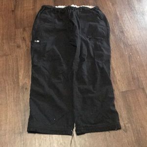 Koi scrub pants, black, petite